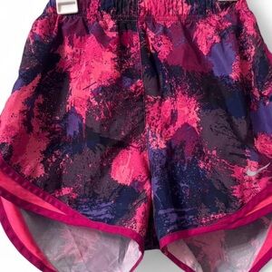 Nike Women's Pink and Navy Athletic Shorts